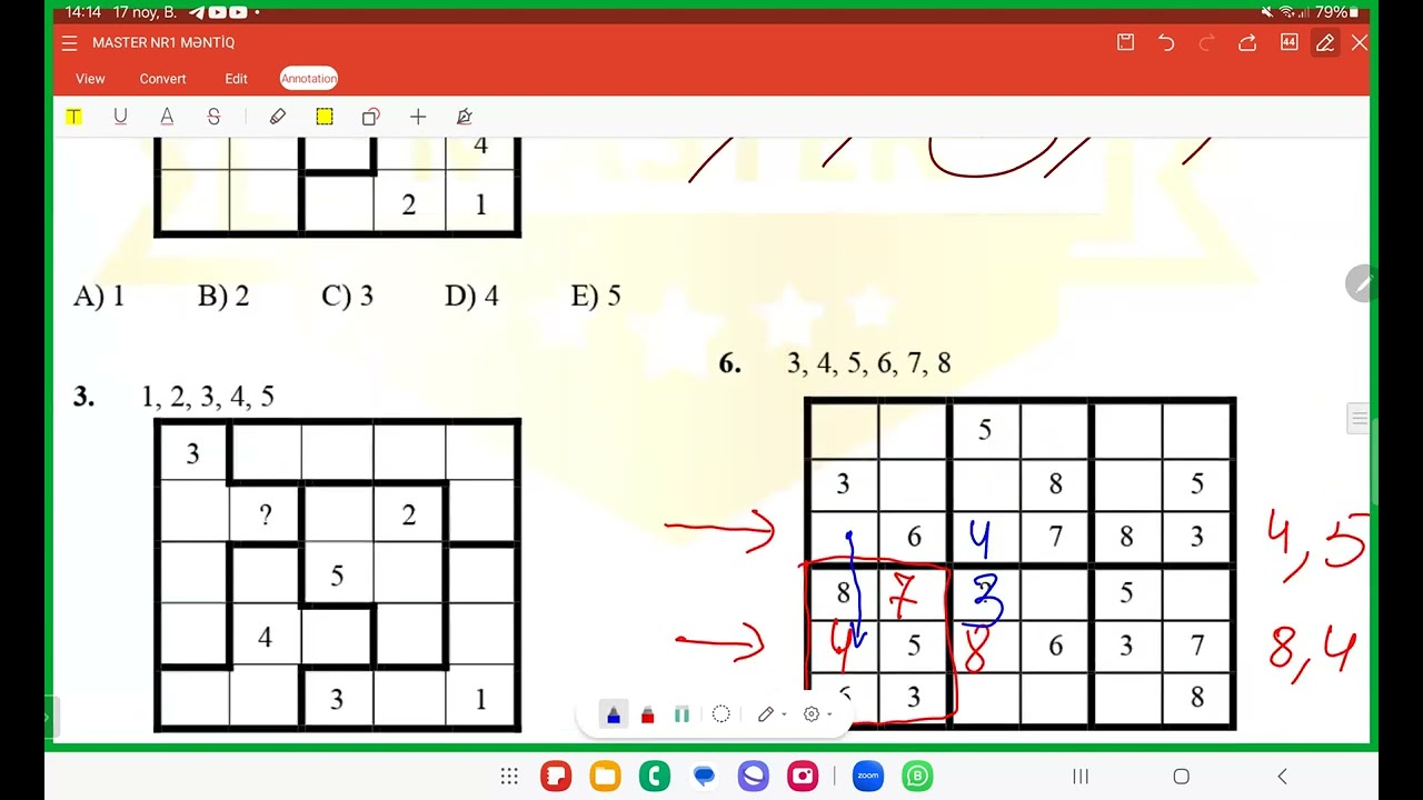 Məntiq oyunları - Sudoku, fitoşki, kakuro, hitori, sınıq xətt və çöp dəstəsi