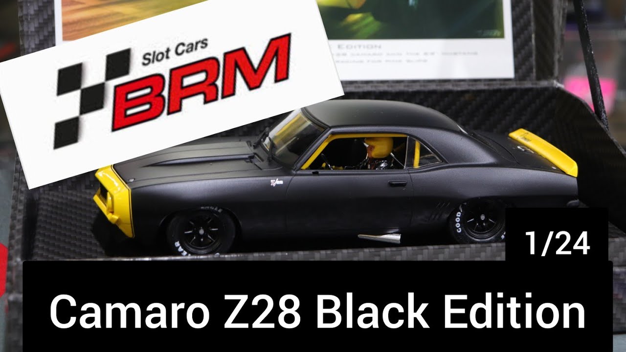 world wide premiere of BRM Camaro Z28 Black Edition slot car review