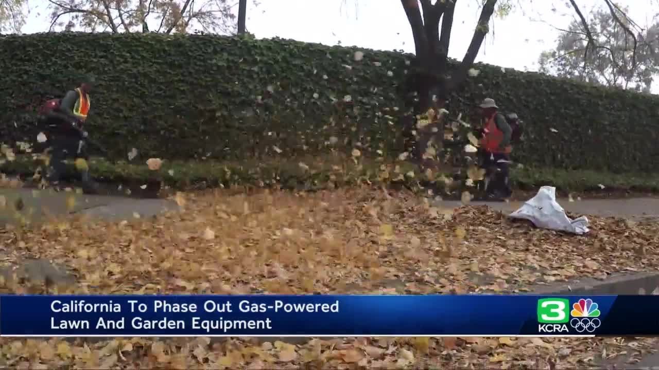 California lawmakers behind law banning new gas-powered lawn equipment hope to curb emissions