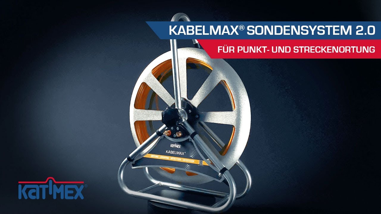 Kabelmax® Sondensystem 2.0 mit Schleifringübertrager zum Orten von Streckenverläufen und Endpunkten