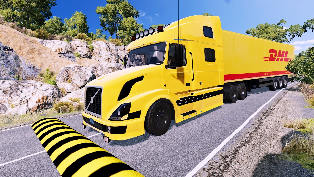 Trucks Vs Massive Speed Bumps #14 - BeamNG.Drive