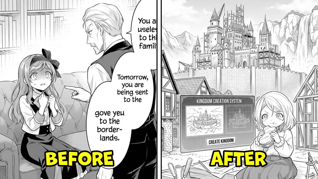 BANISHED BY HER PARENTS, SHE USES HER 'SECRET MAGIC' TO MAKE HER LANDS FLOURISH | MANGA RECAP