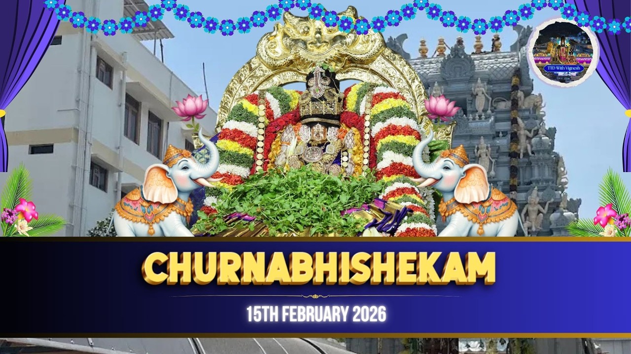 Chrunabhishekam||Sri Padmavati Devi Brahmotsavam||15.2.26||T.Nagar||TTDWV