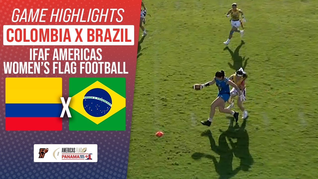 COLOMBIA X BRAZIL | WOMEN'S IFAF AMERICAS FLAG FOOTBALL 2025 | Game Highlights