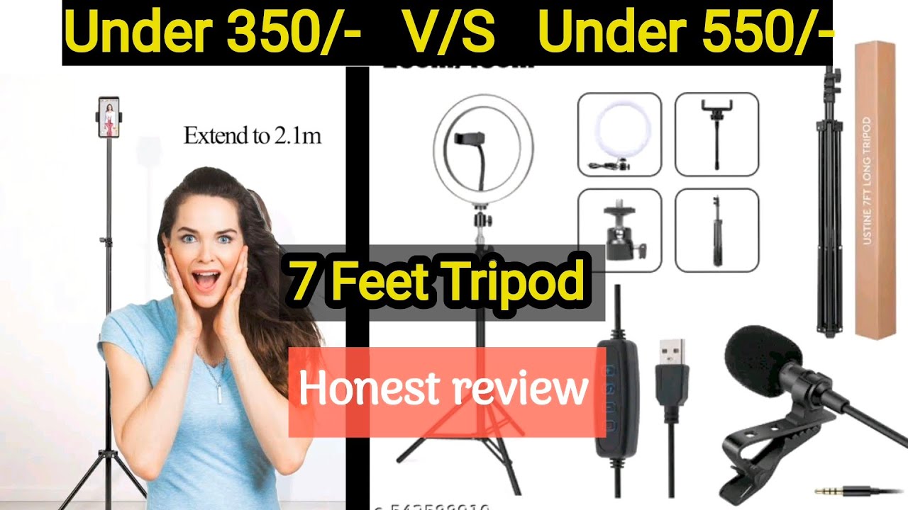 ₹350 vs ₹550 Tripod Comparison 😱 | Full Unboxing + Honest Review | Best Budget Tripod@messhoapp 