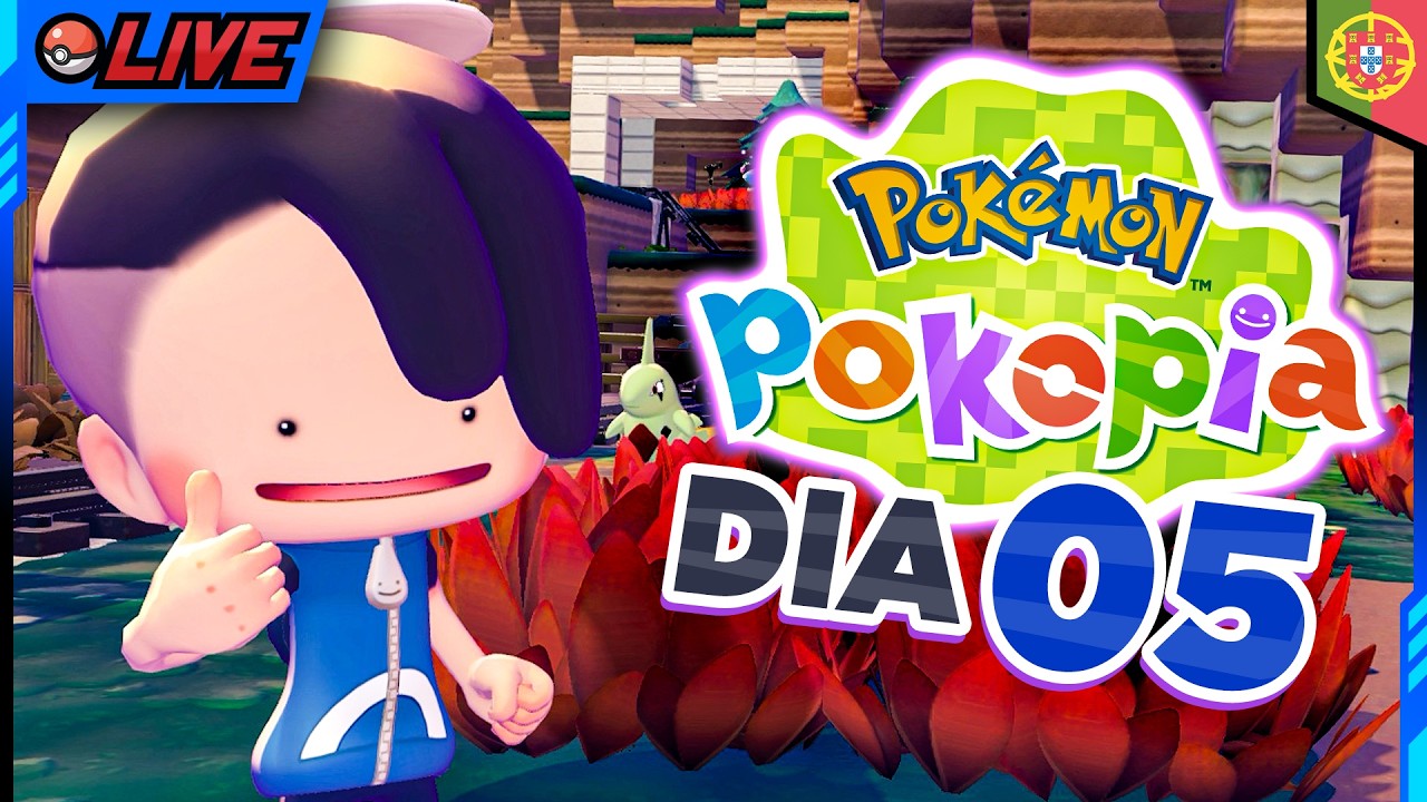 RESTAURAR PEWTER E MAIS HISTÓRIA! - LIVE Pokémon Pokopia Dia 5 (Português)