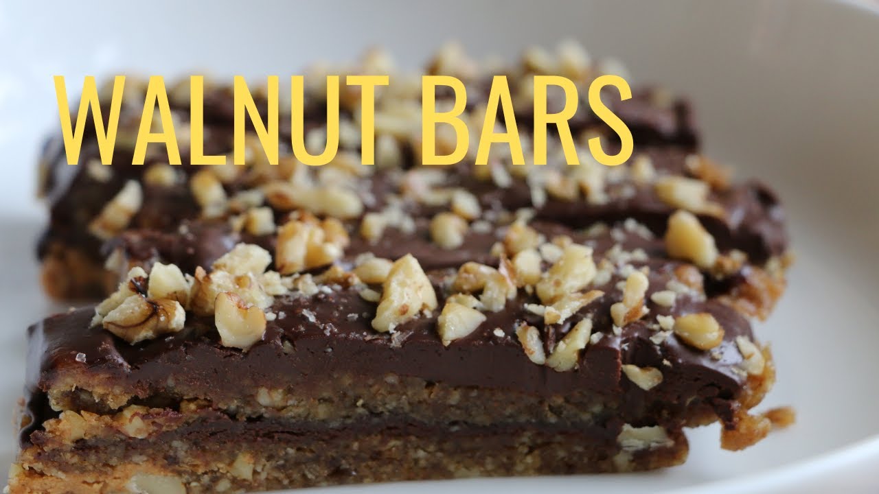 Dark Chocolate Walnut Date Bars