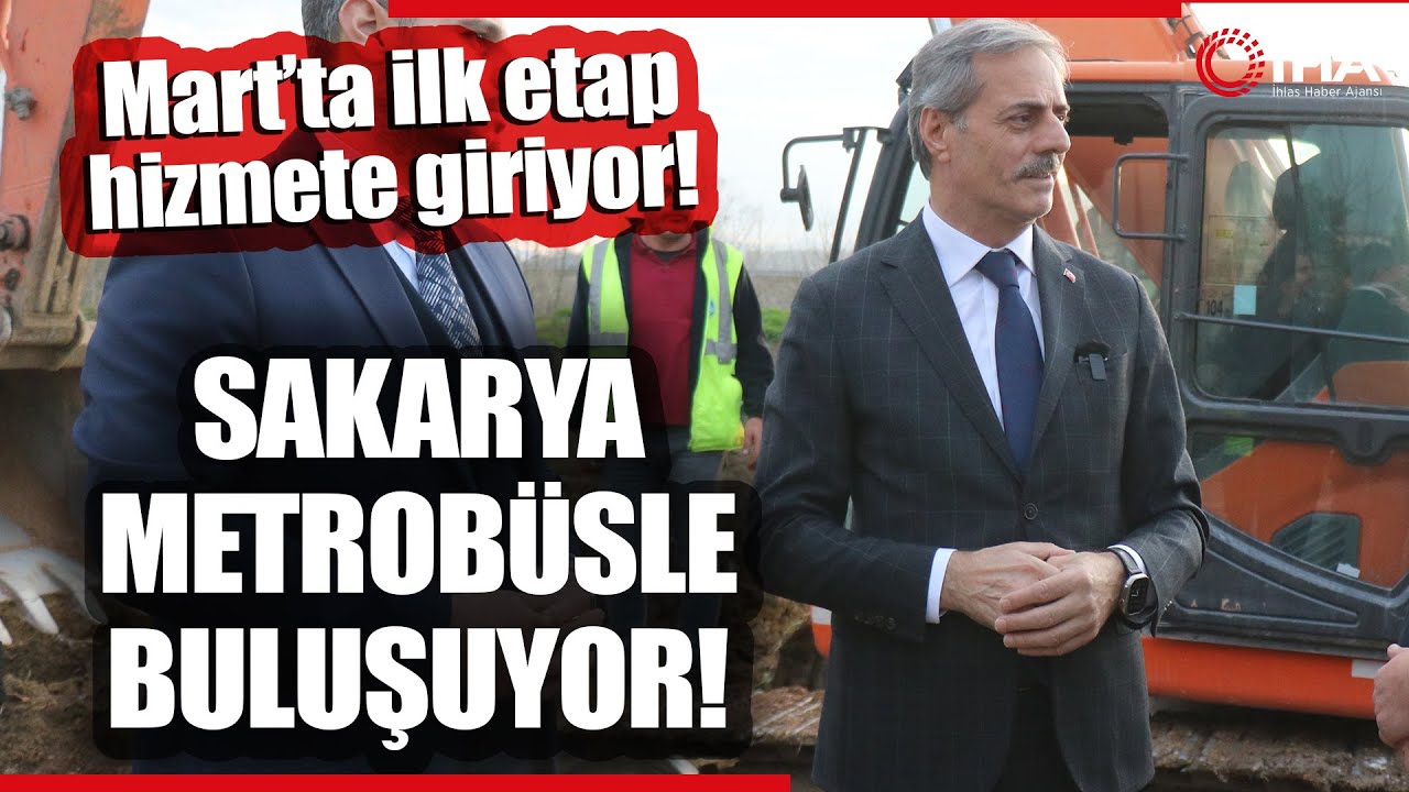 Sakarya Türkiye'de Metrobüsü Kullanan İkinci Şehir Olacak