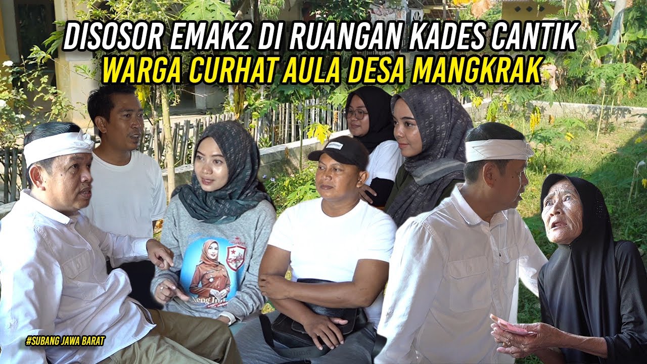 DI RUANG BU INDAH KADES CANTIK KDM DISOSOR EMAK-EMAK | WARGA CURHAT AULA DESA MANGKRAK