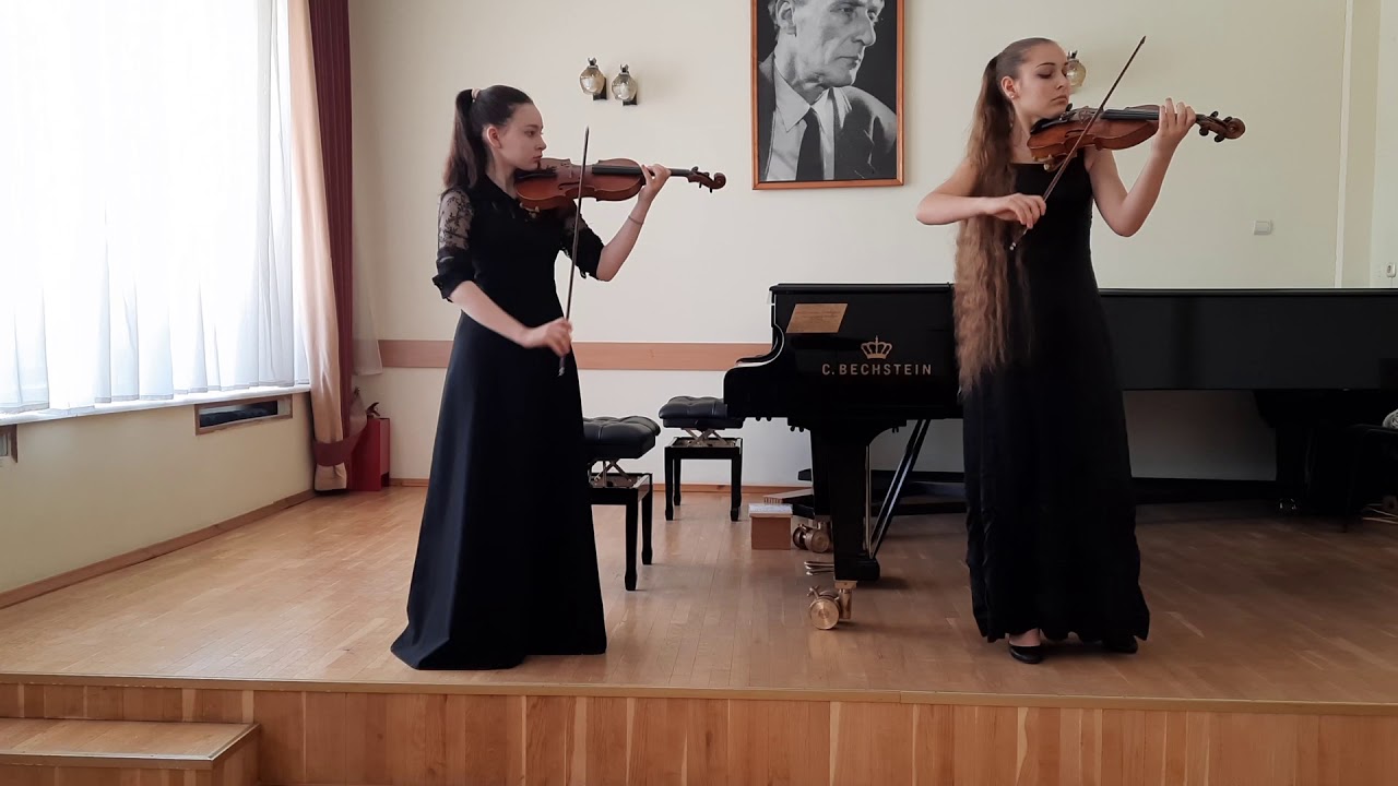 Charles de Bériot. Duo concertant for 2 Violins No. 3 in D major, Op. 57 - Allegretto