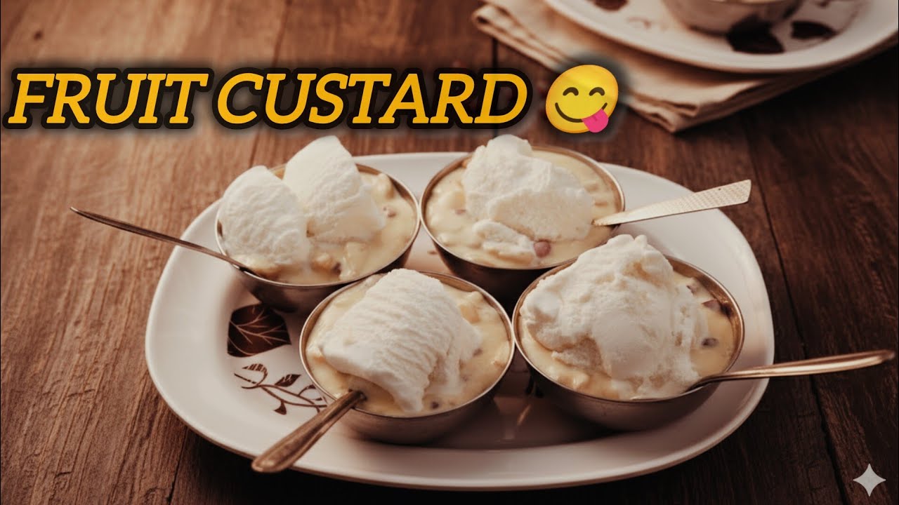 fruit custord recipe #live#soulfulsangeeta