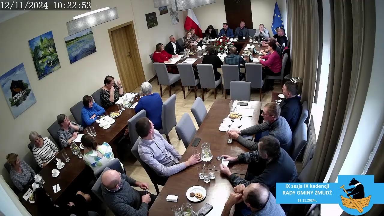 IX sesja IX kadencji Rady Gminy Żmudź 12.11.2024r.