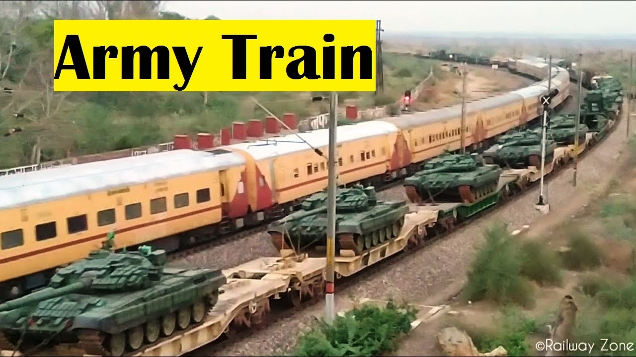 Parallel Crossing Army Train vs Passenger Train | Indian Railways | Indian Army