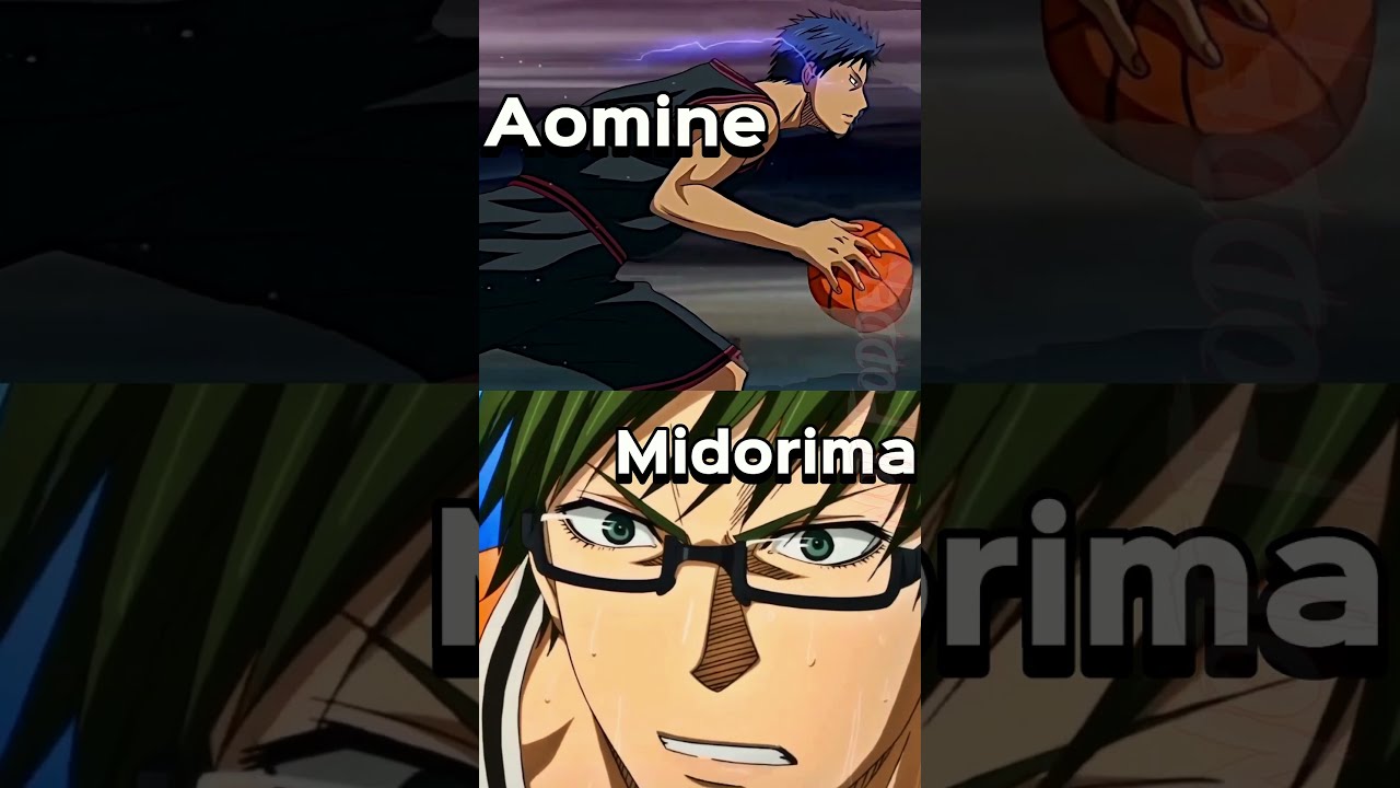 Aomine Daiki vs Midorima Shintaro #shorts #basketballkuroko