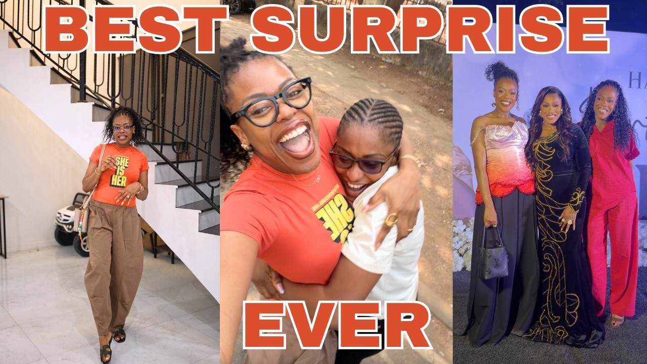 I Flew to Abuja to surprise my sister on her 40th Birthday. The most perfect party ever Ft Ula hair