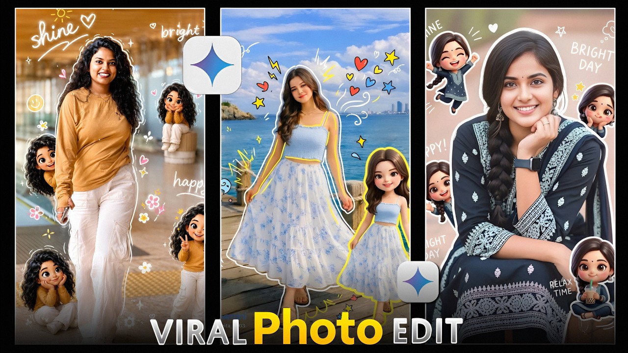 Chibi Cartoon Style AI Photo Editing 2026 | How to Create 3D Chibi AI Photos Prompt