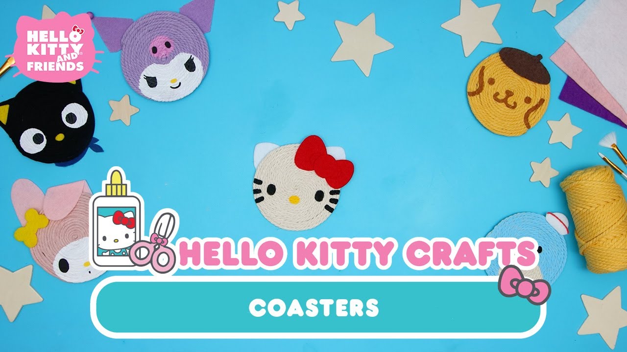 Hello Kitty and Friends DIY Coasters | Hello Kitty Crafts