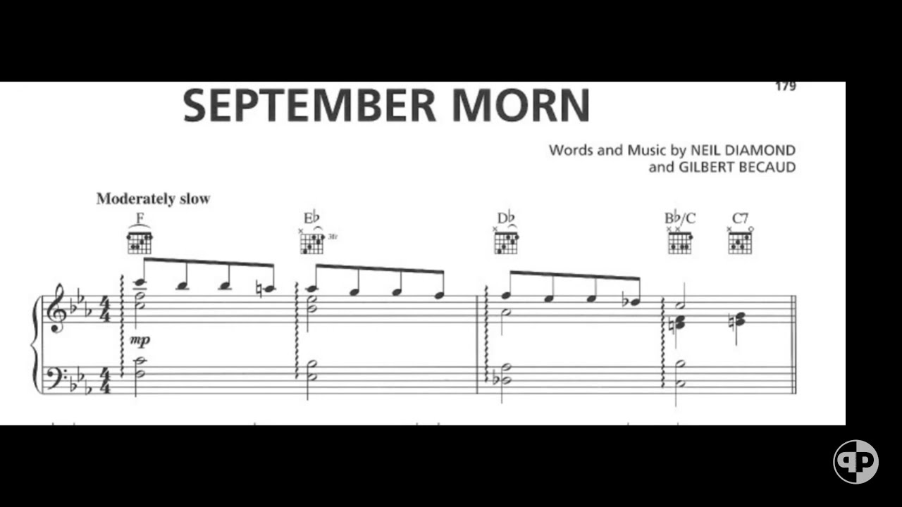 September Morn – piano accompaniment