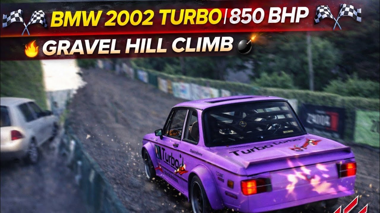 🔥🏁 BMW 2002 Turbo | 850 BHP 💣 | Gravel Hill Climb 🏁🔥