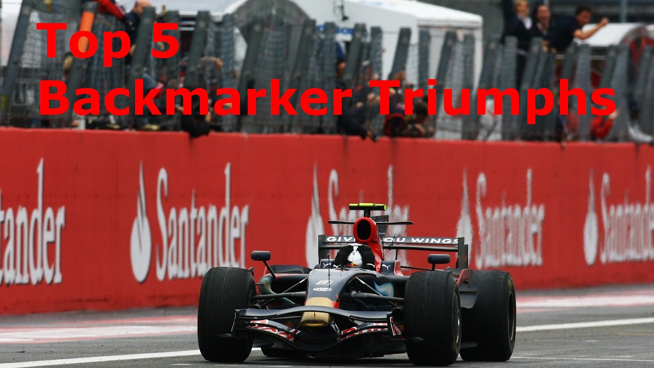 TOP 5 Formula 1 Backmarker Triumphs
