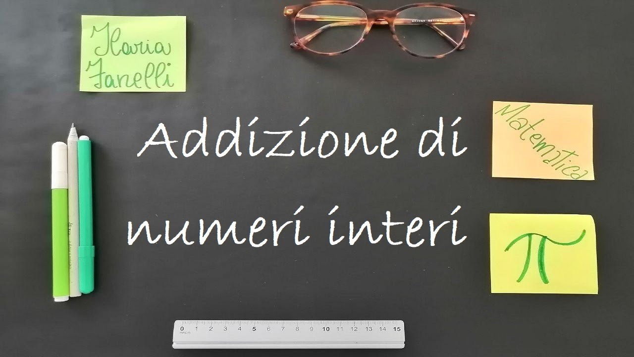 Addizione di numeri interi relativi