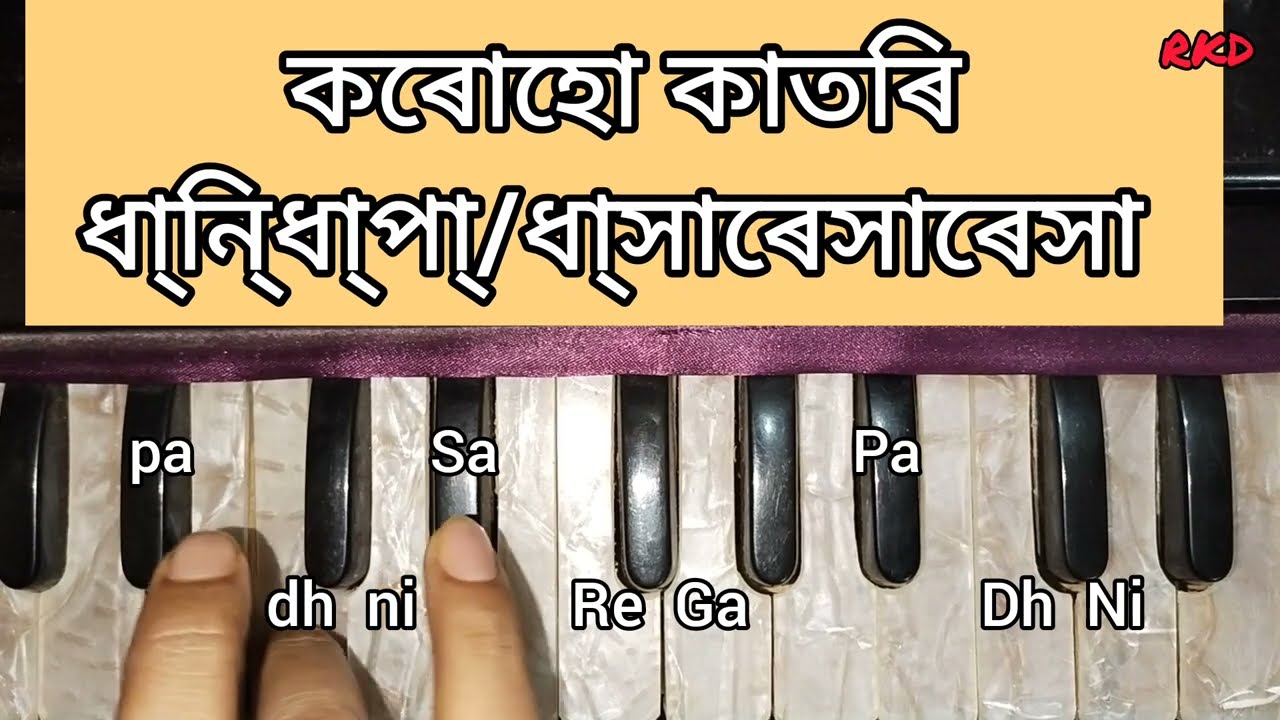 পাৱে পৰি হৰি | বৰগীত | Harmonium tutorial