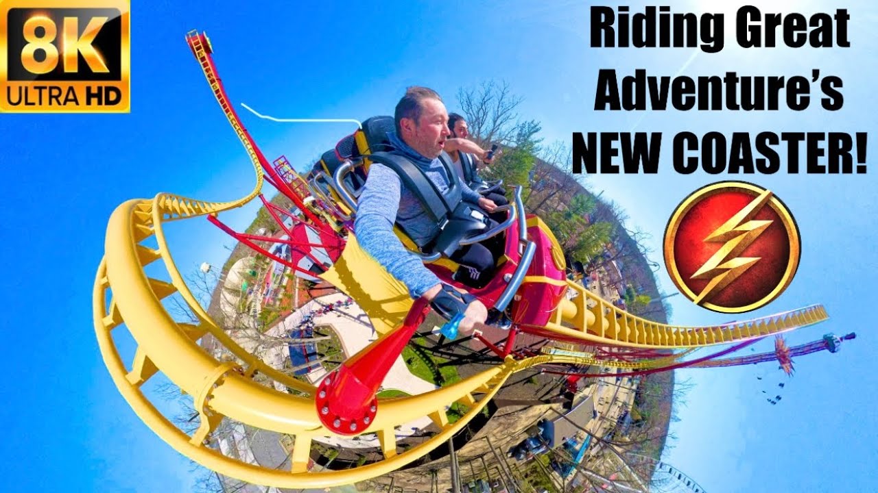 POV: The Flash Vertical Velocity 8K Insta360 Edition Six Flags Great Adventure,NJ