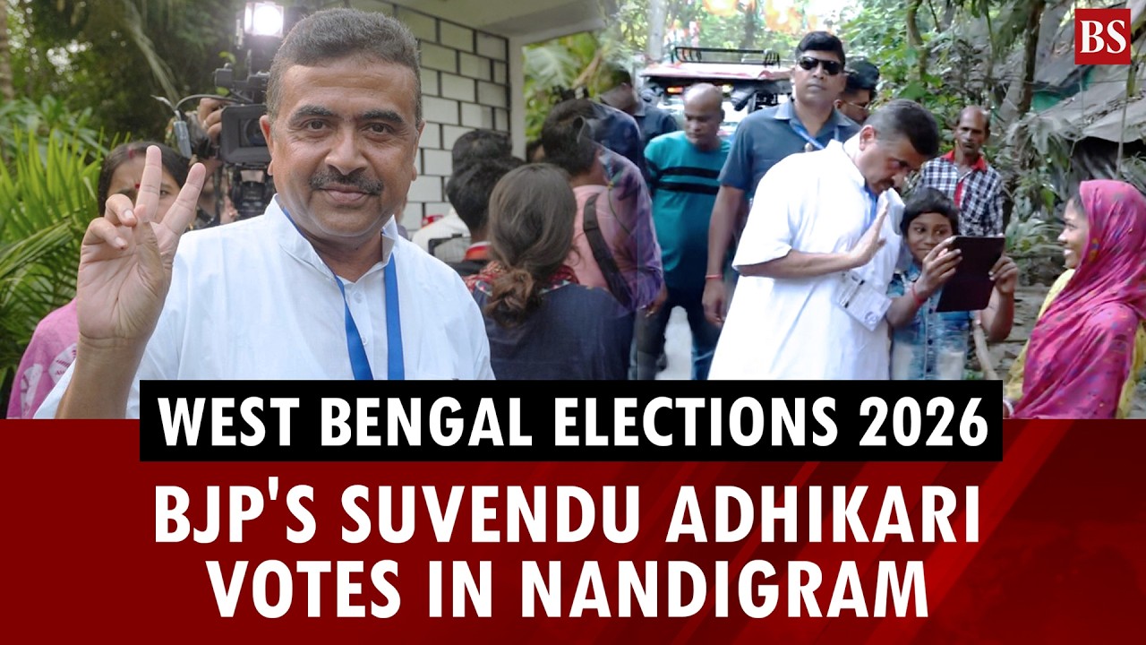 West Bengal polls 2026: BJP's Suvendu Adhikari votes in Nandigram | BJP | Assembly elections 2026