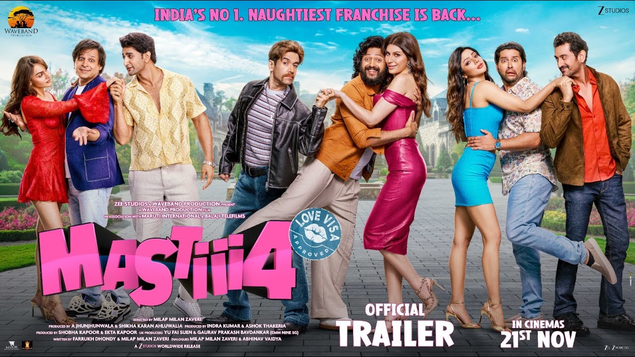 Masti 4 - Official Trailer | Riteish Deshmukh | Vivek Oberoi | Aftab Shivdasani | 21st Nov