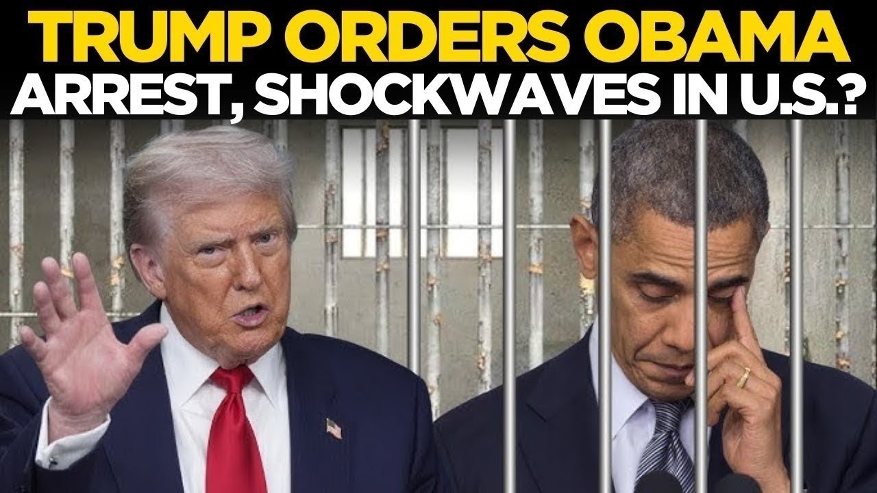 Obama Arrest News LIVE | Trump Orders Biggest Arrest, Tulsi Gabbard Reveals Charges? | US News LIVE
