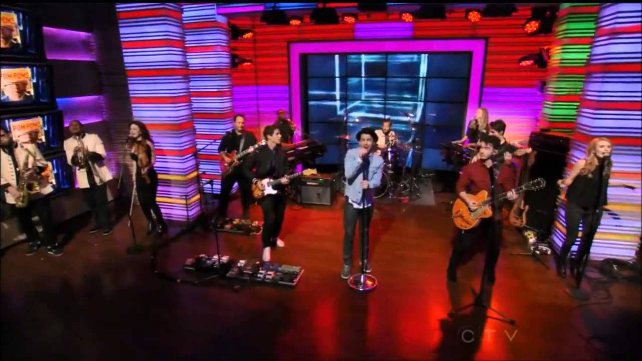 Jonas Brothers performing Pom Poms Live