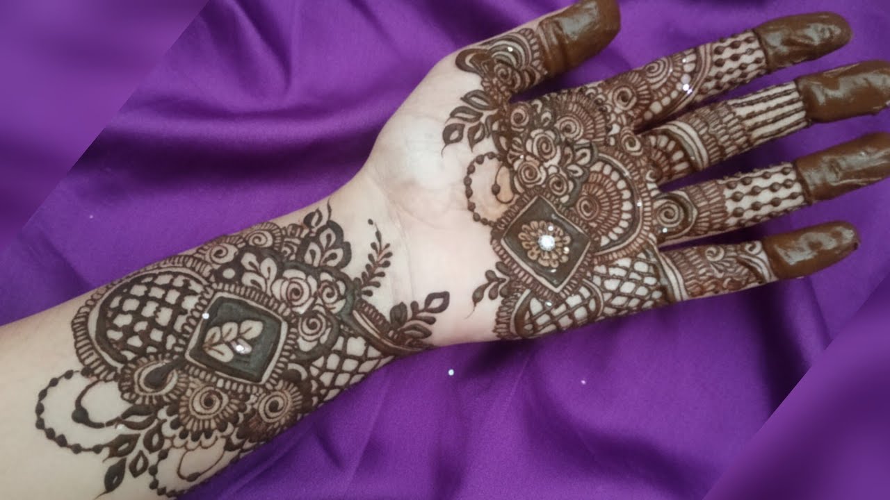 Very Beautiful Quick Henna Design For Hands| Easy And Simple Mehndi Design Tutorial 