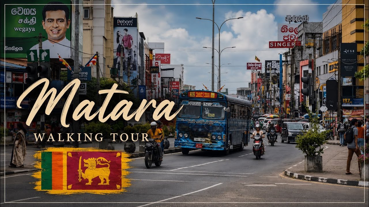 Matara - Sri Lanka [walking tour]   NO TALK