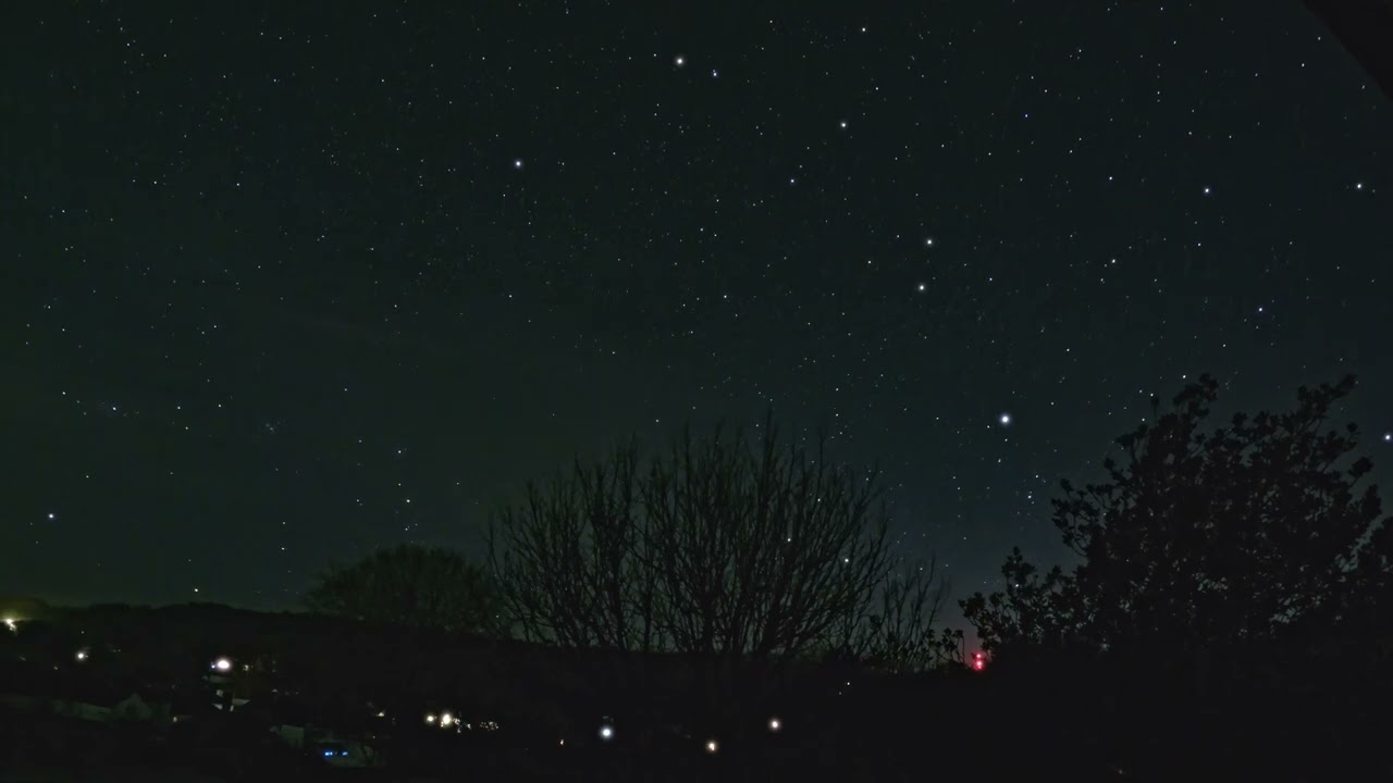 4K North Star Rotation & Milky Way Time Lapse - February 11, 2024