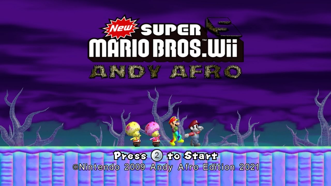 Andy Afro Custom Collection 5 New Super Mario Bros.Wii 100% Walkthrough