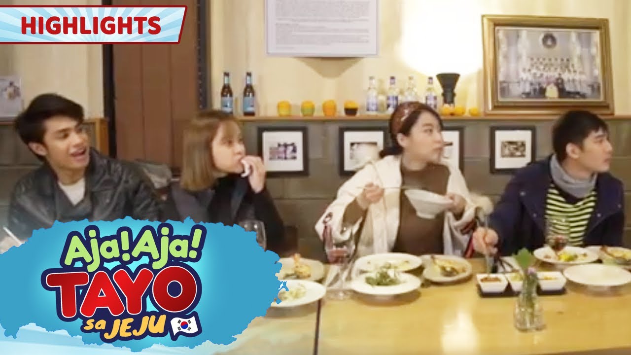 Robi, Donny, Kristel, and Shine enjoy their last free meal in Jeju | Aja! Aja! Tayo sa Jeju