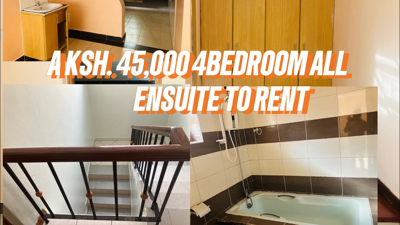 A 45,000 FOUR BEDROOM HOUSE ALL ENSUITE TO RENT AT FEDHA, NAIROBI