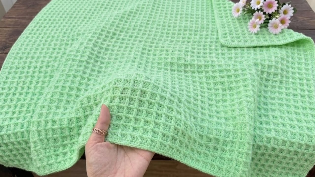 Crochet For BEGINNERS 😍 Easy Crochet Baby Blanket Pattern 💯✅