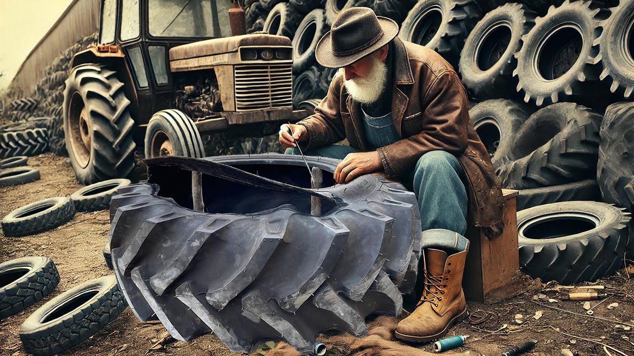 How to Fix a Damaged Sidewall on Tractor Tires Quickly | Tractor Tire Sidewall Cut Repair