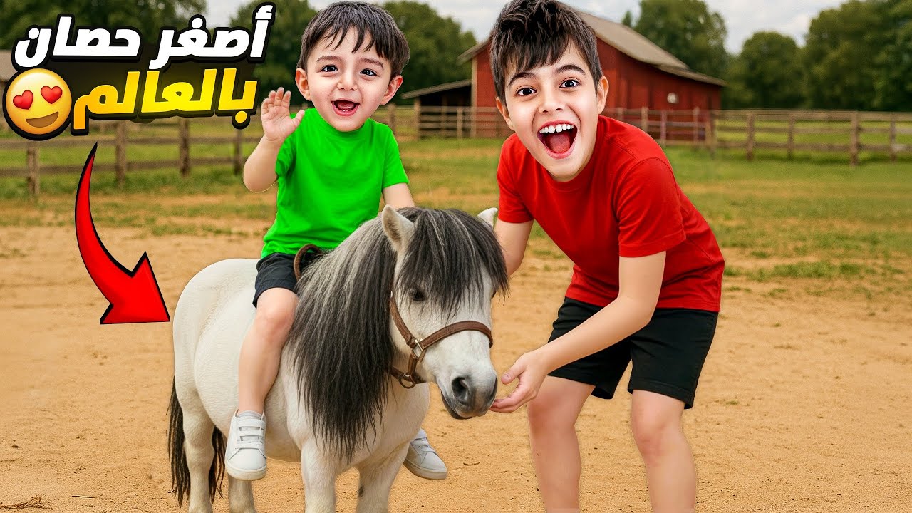 زرنا مزرعة الأحصنة ! خلودة وكميت ركبوا على أصغر حصان بالعالم😱