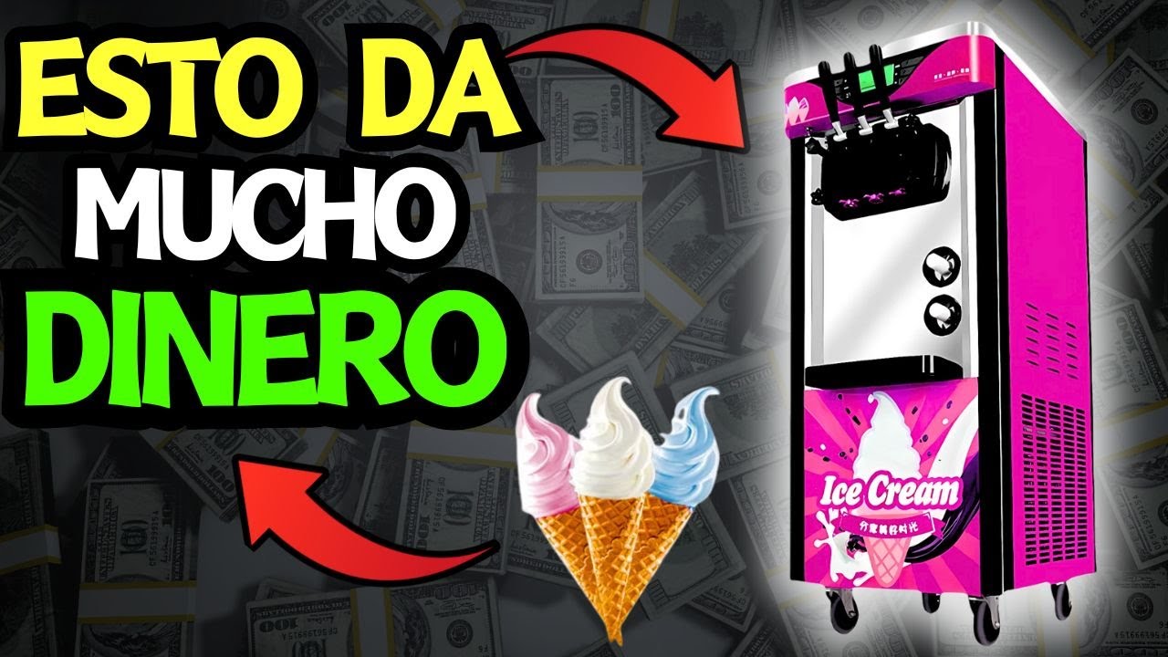 5 MÁQUINAS rentables para GANAR DINERO desde CASA con tu MINI FÁBRICA de helados