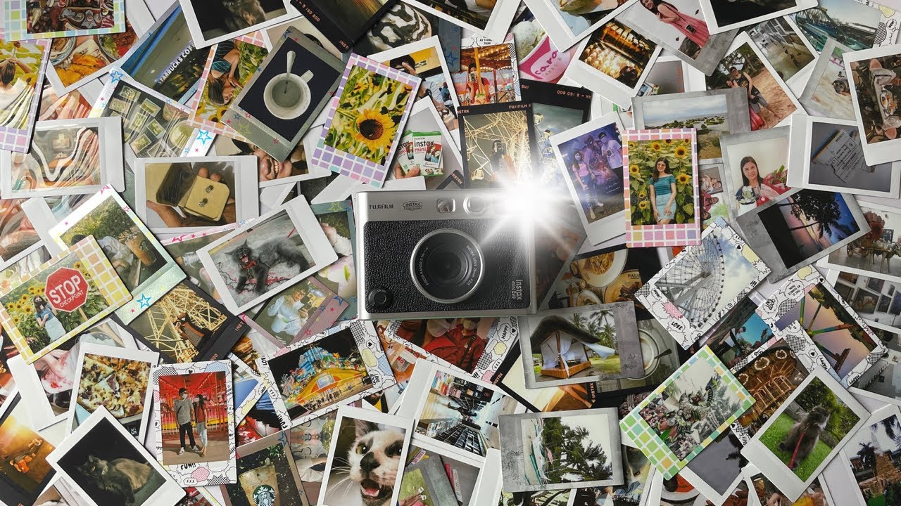 Instax Mini Evo in one year - Album flip through