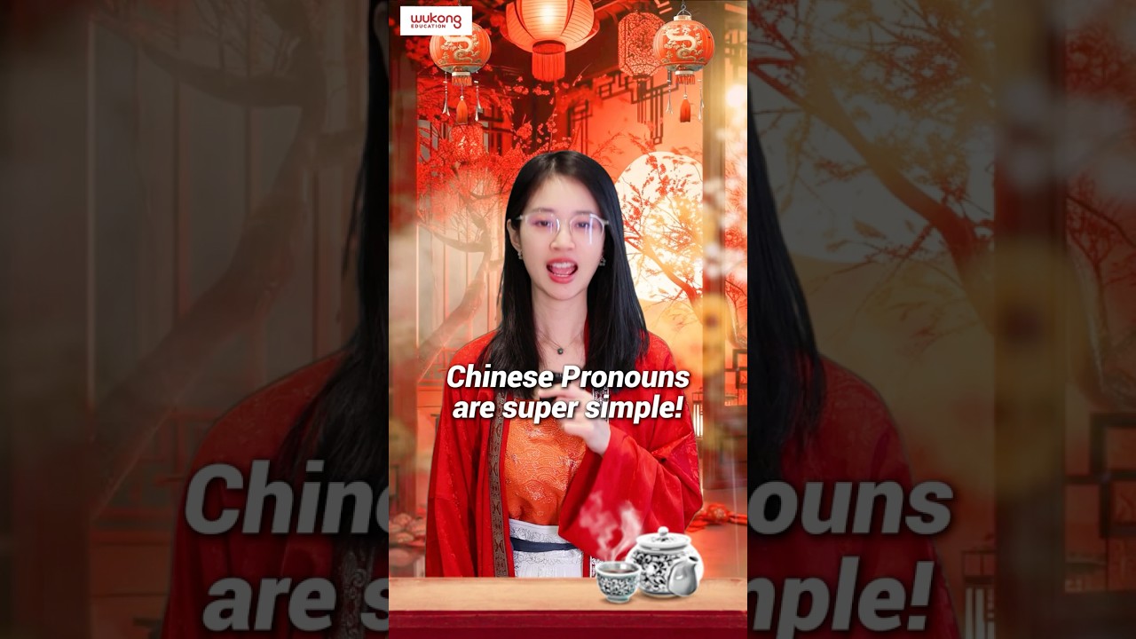 Chinese Pronouns are super simple! #悟空中文 #learnchinese #wukongchinese #mandarin #wukongeducation