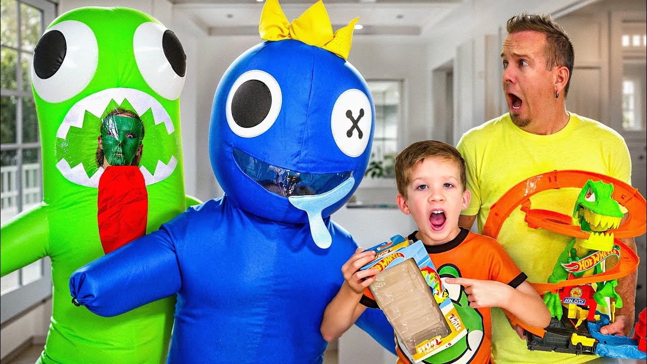 Rainbow Friends in Real Life Steal our Hot Wheels!! Chapter 2 Scavenger Hunt!