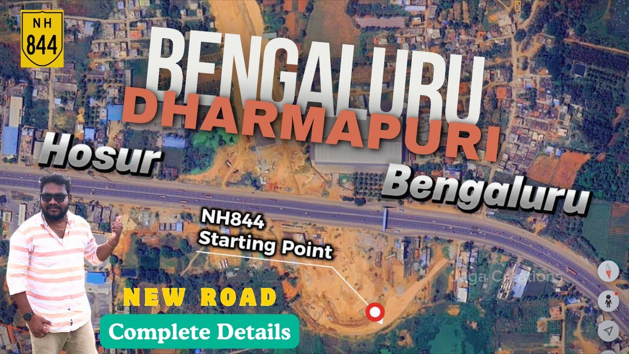 📍Bengaluru to Dharmapuri | NH844 New Road | Complete info | Route Map | Full Drive Coverage #nh844 