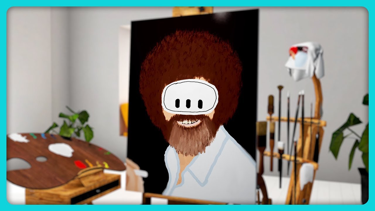 Рисование с Бобом Россом в виртуальной реальности || Vermillion VR Painting