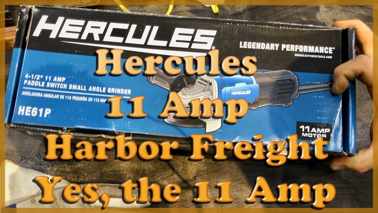 Hercules 11 Amp 4 1/2 inch angle grinder review.