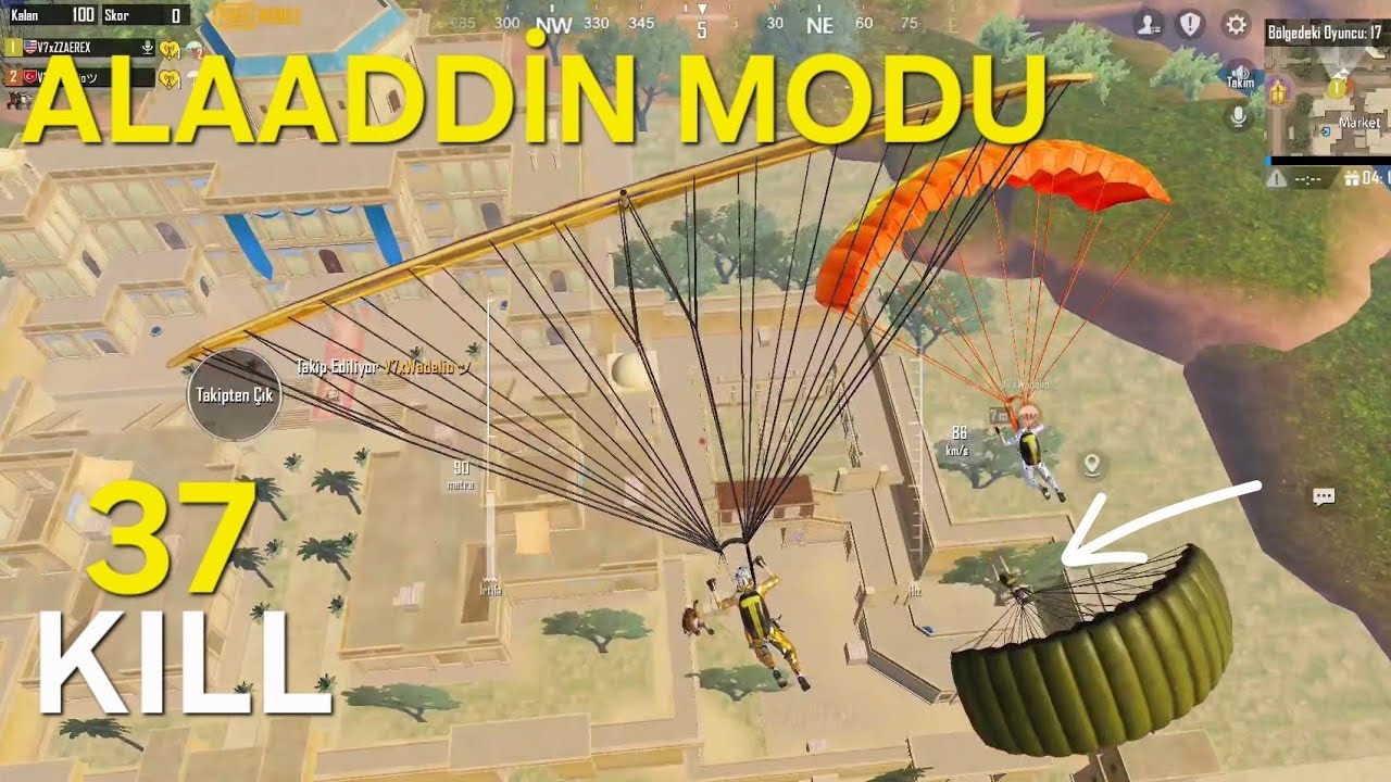 ALAADDİN MODUNDA EFSANE MAÇ(37 KILL) | DUO SQUAD | PUBG MOBİLE