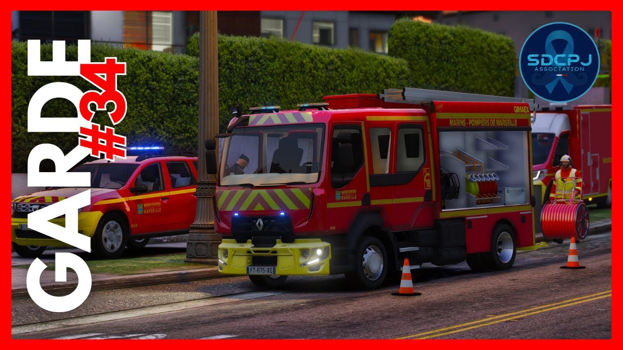 GTA 5 RP | Garde avec les Marins-Pompiers de Marseille #34