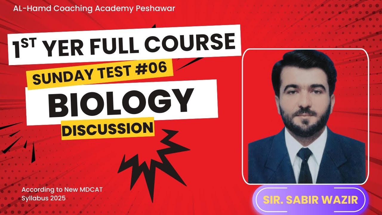 Biology || Test Discussion || 1st Year Full Course || By: Sabir Wazir